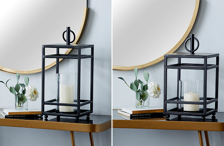 Industrial Candle Lantern, Pick Your Size