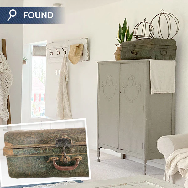 FOUND 1900s Vintage Iron Luggage