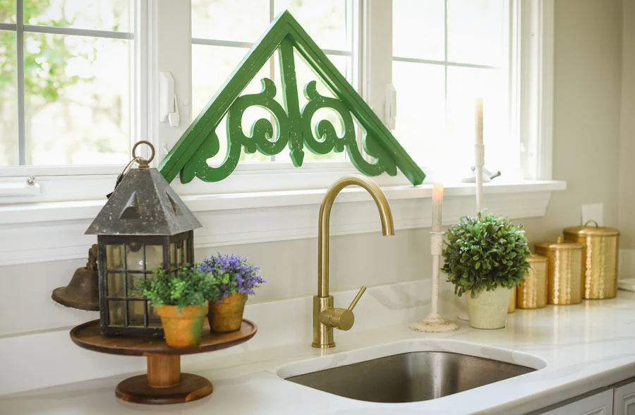 Decorative Carved Wooden Arch, Pick Your Color