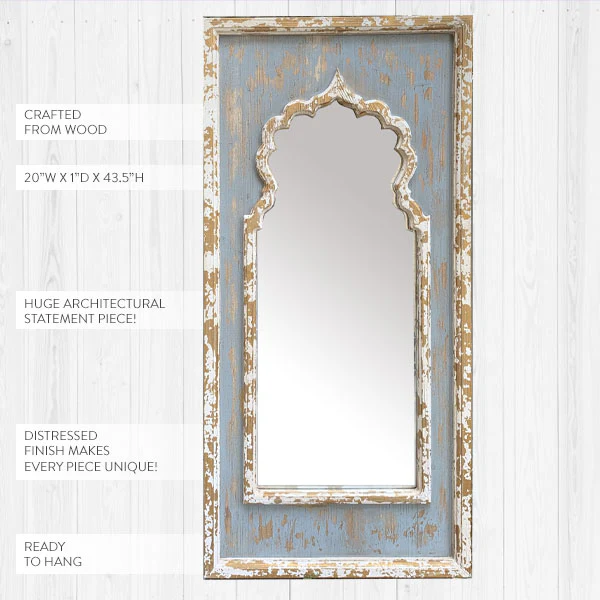 Painted Wooden Mirror