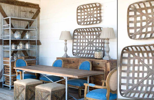 *HUUUGE* Tobacco Basket  Set of 2