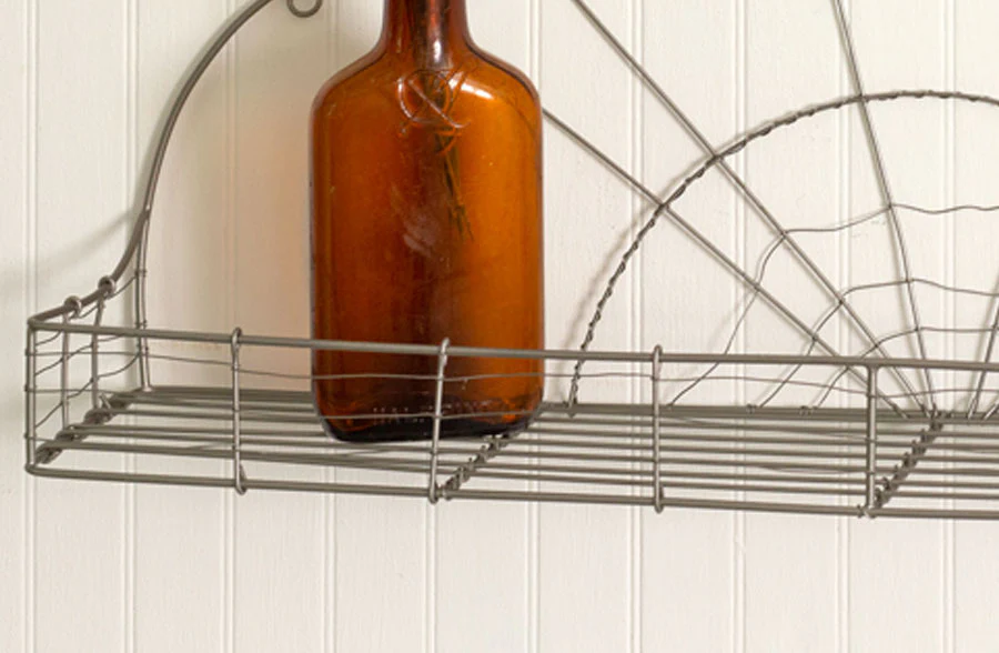 Vintage-Inspired Wire Shelf