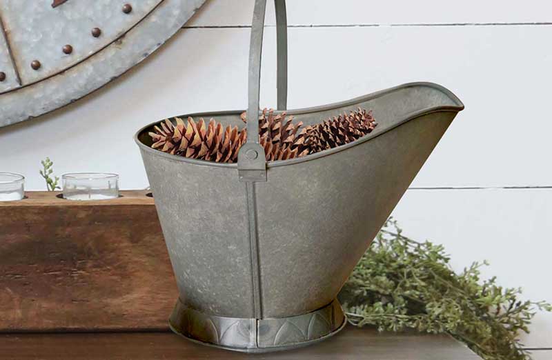 Decorative Metal Coal Scuttle