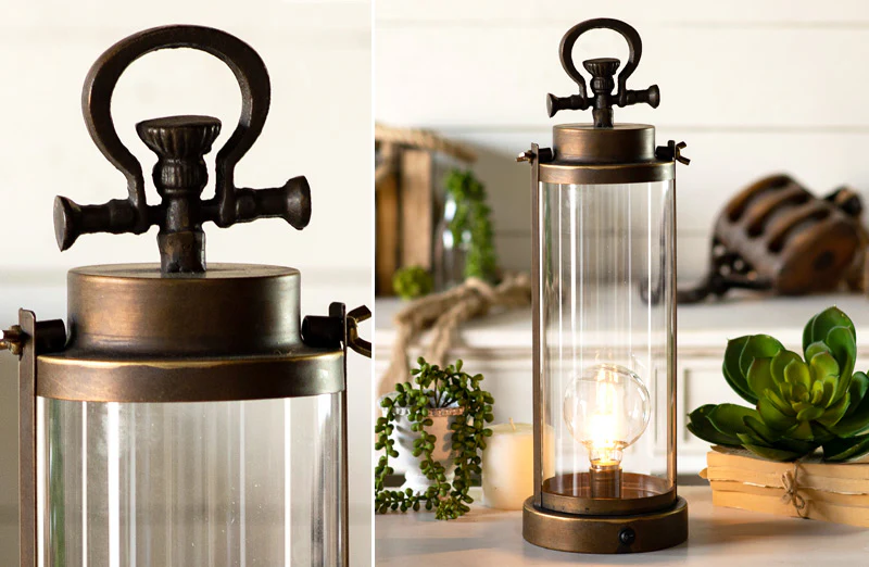 Industrial Tabletop LED Lantern