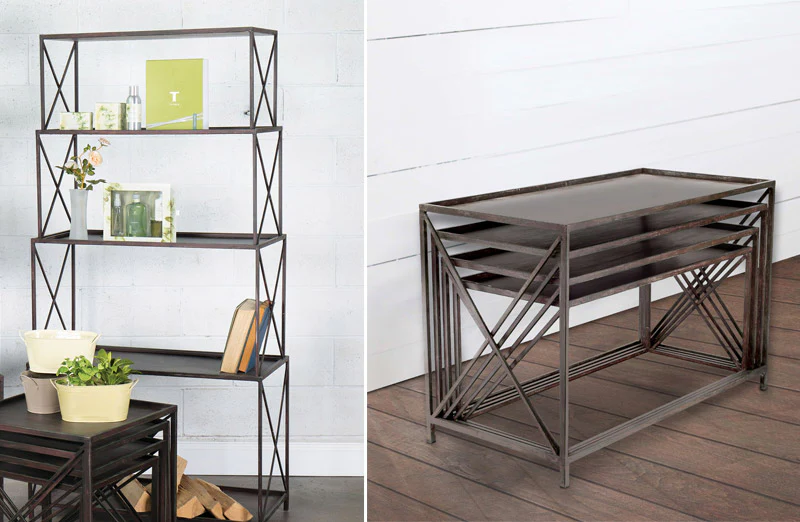 Stackable Nesting Table Shelves  Set of 4