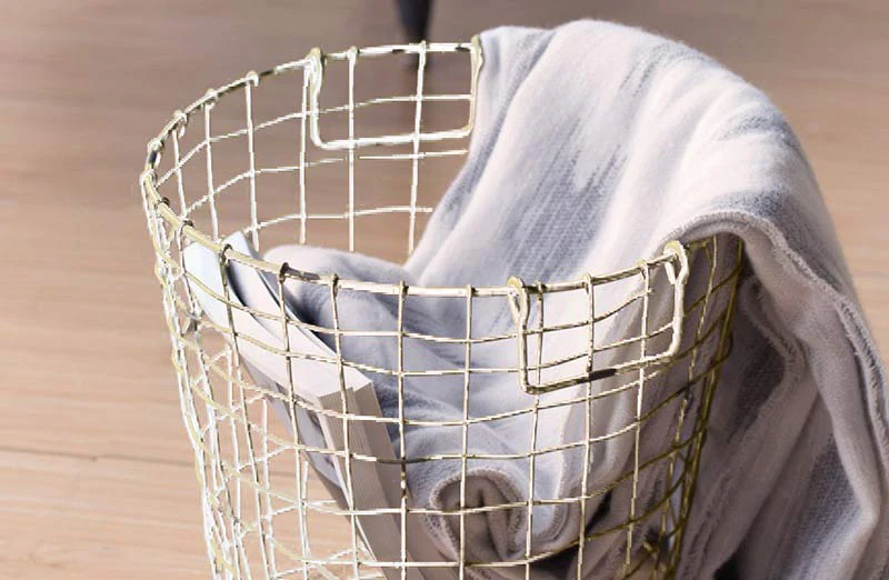 Distressed Wire Storage Basket