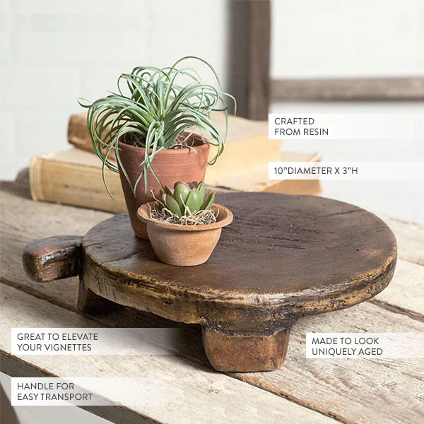 Decorative Primitive Round Breadboard