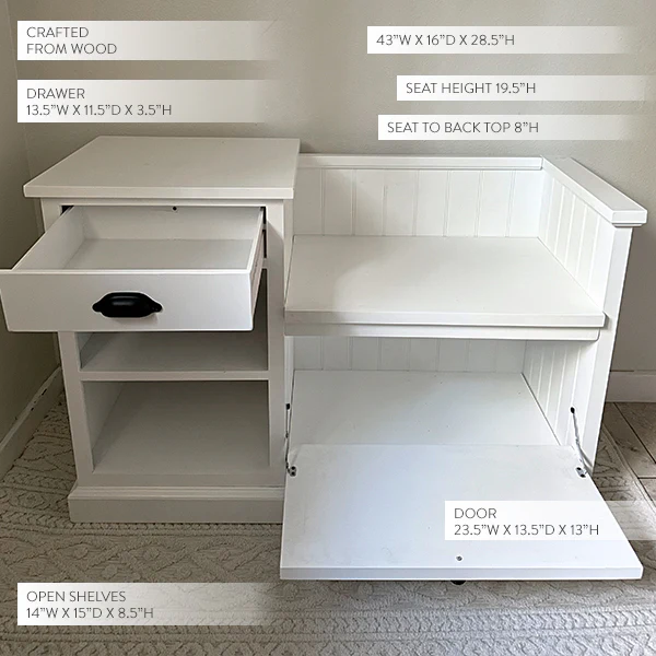 Storage Entryway Bench
