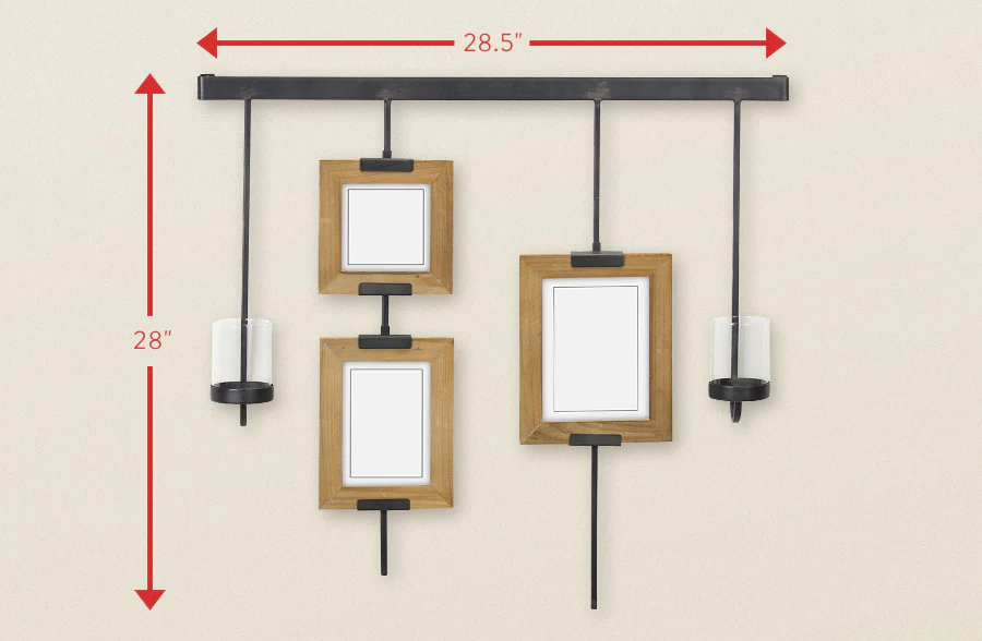 Gallery Wall Frames and Candle Holders