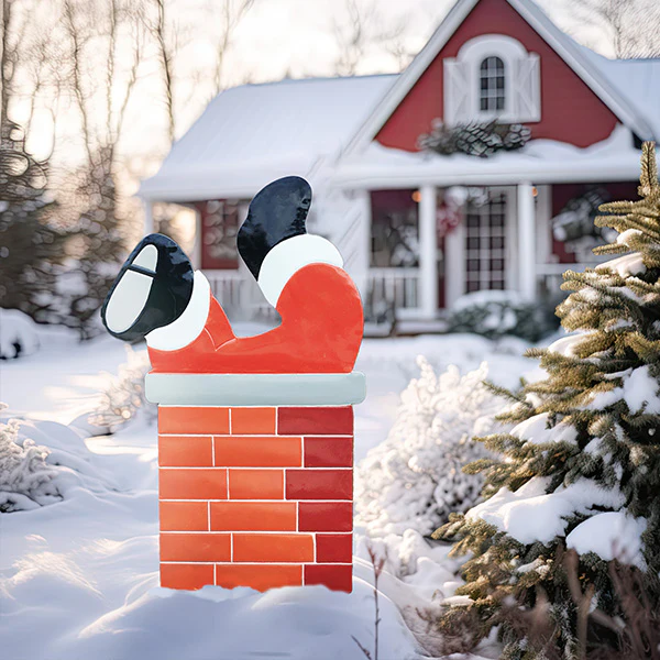 Santa's Christmas Yard Stake