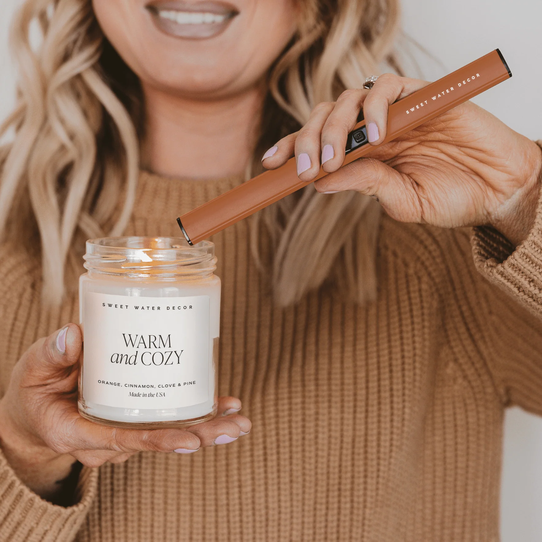 Burnt Orange Electric Lighter