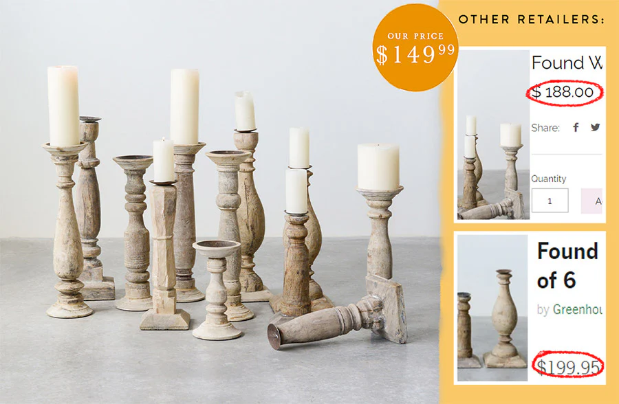 FOUND ITEM | Carved Wooden Candlesticks, Set of 6 Styles