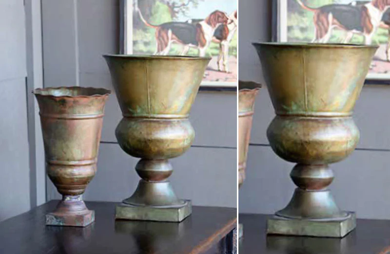 Rustic Patina Urns