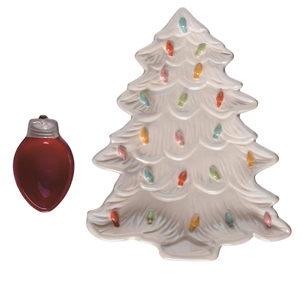 Christmas Tree Chip and Dip Set