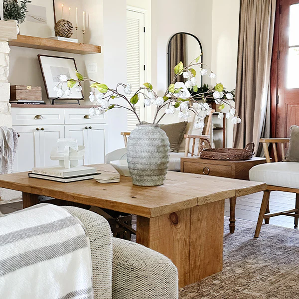 Handcrafted Ribbed Texture Large Vase