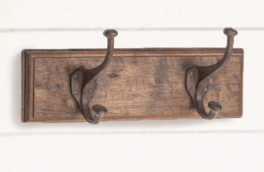 Distressed Wooden Coat Hooks