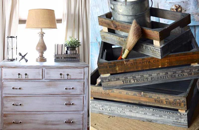 Yardstick Wooden Crates  Set of 3