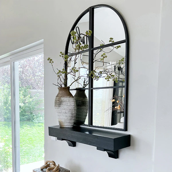 Arched Window Panel Mirror