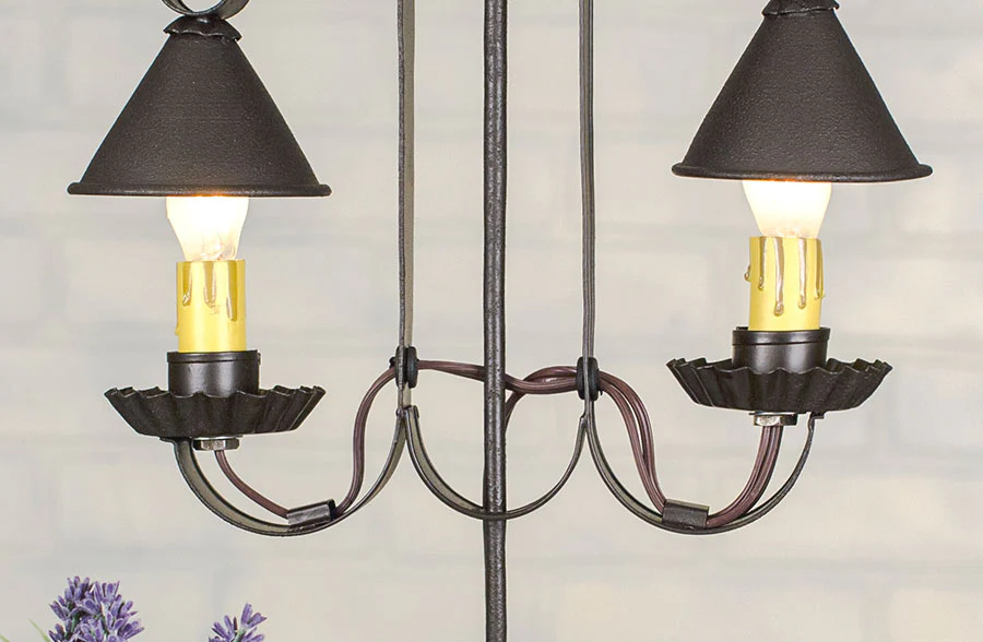 Lantern Inspired Hanging Double Lamp
