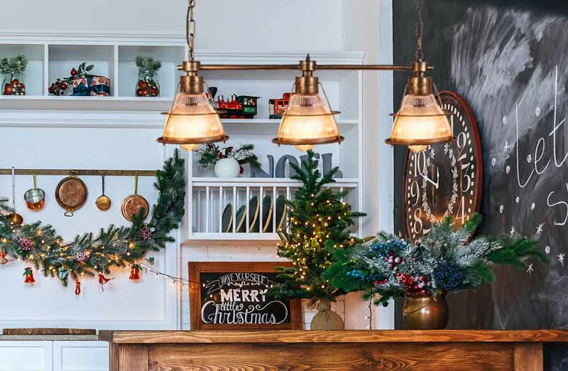 Rustic Hanging Bar Lamp Chandelier