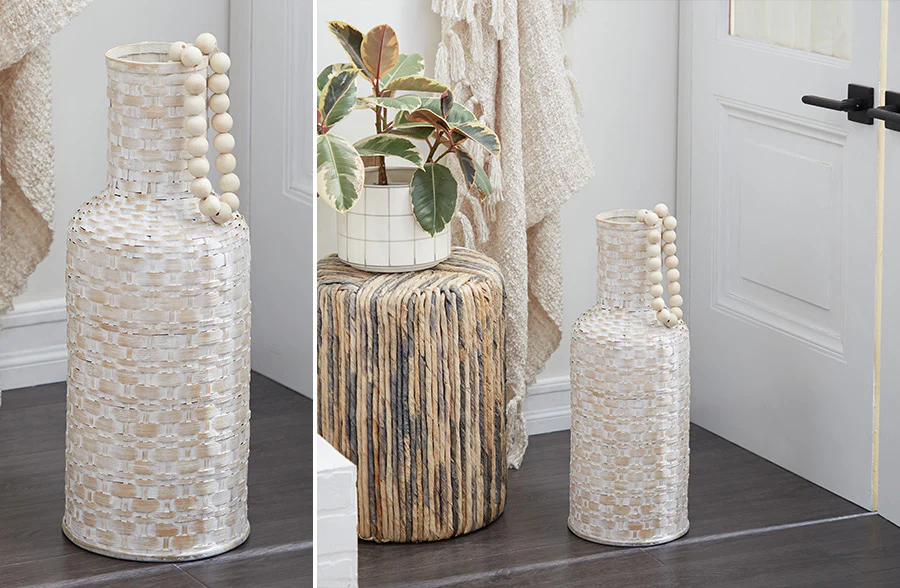 Textured Woven Vases, Pick Your Size