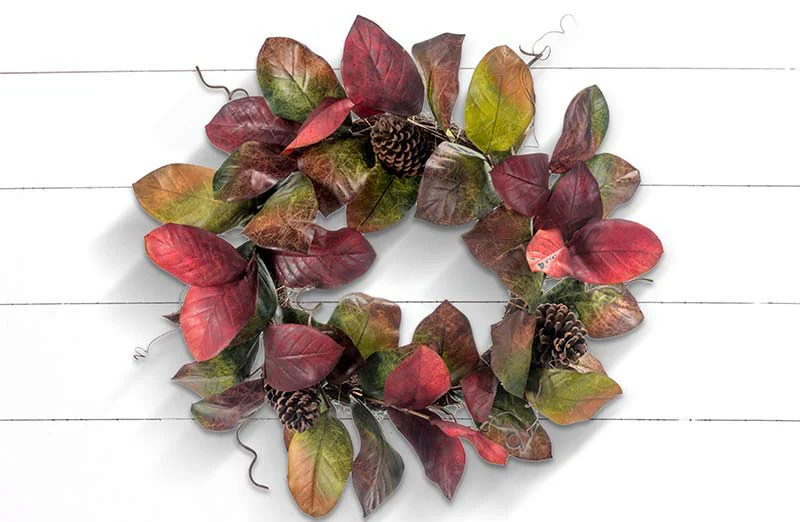 Pinecone Magnolia Wreath