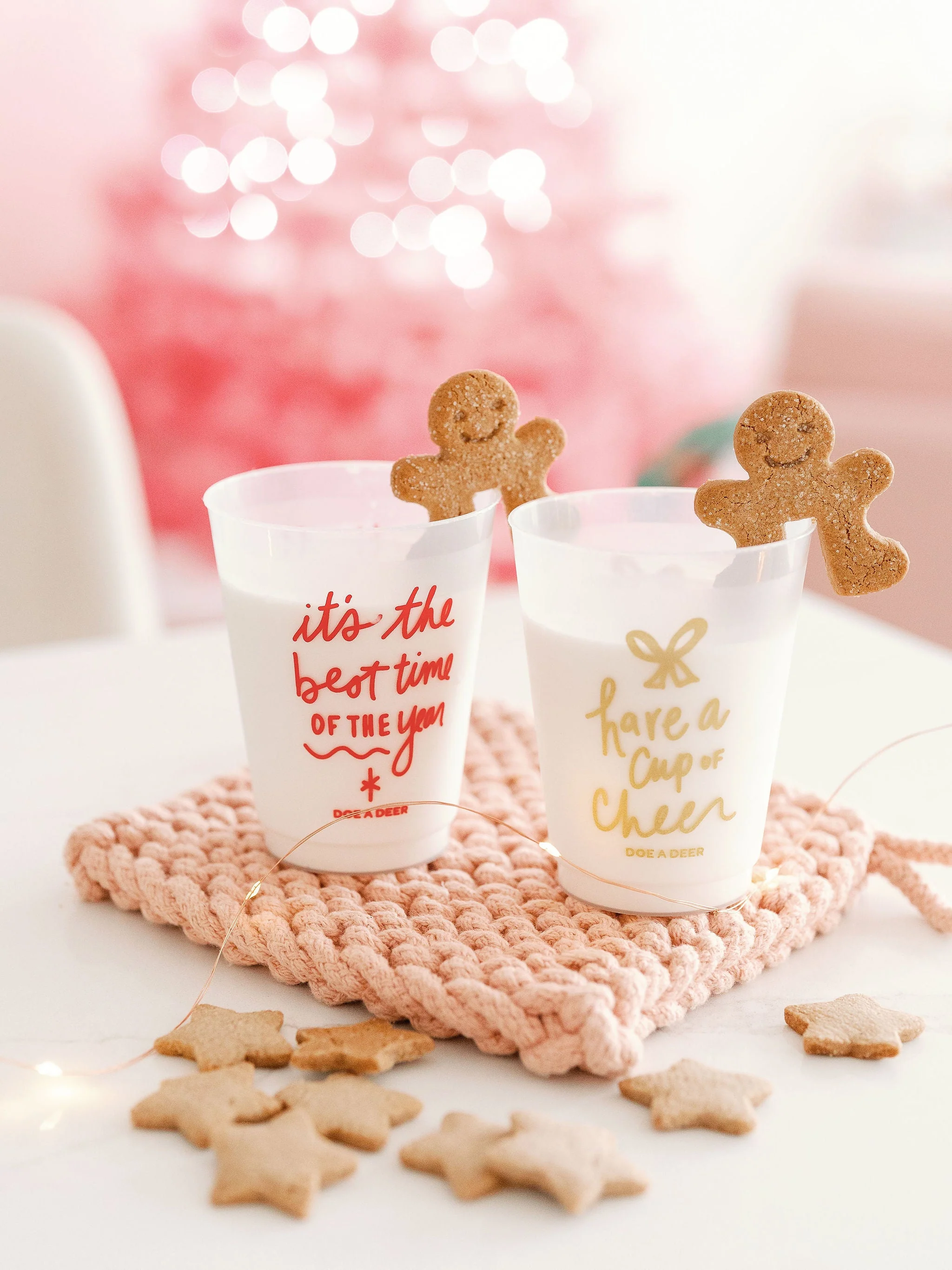 Holly Jolly Shatterproof Glasses - Set of 4