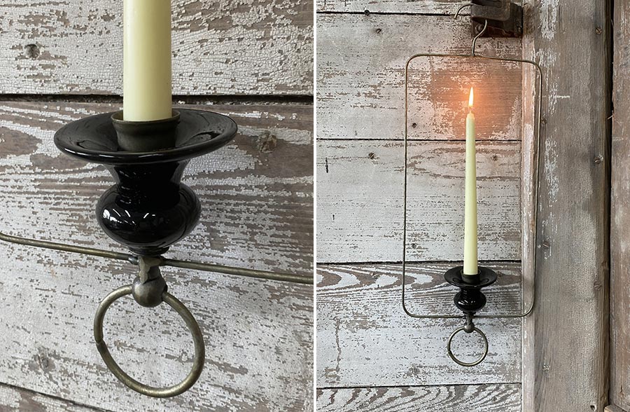 Black Metal Hanging Candle Holder