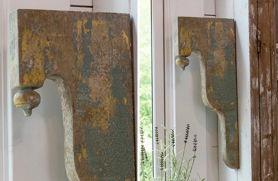 Huge Distressed Old Pharmacy Corbel