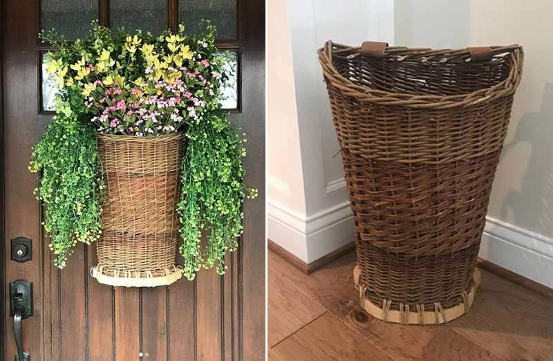 Hanging Woven Willow Basket