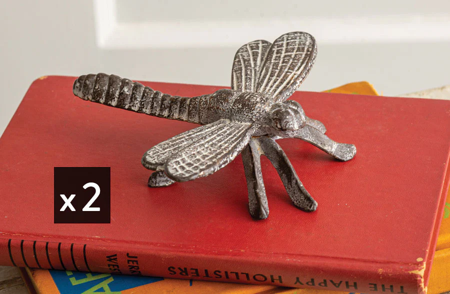 Decorative Dragonfly Figurine, Set of 2