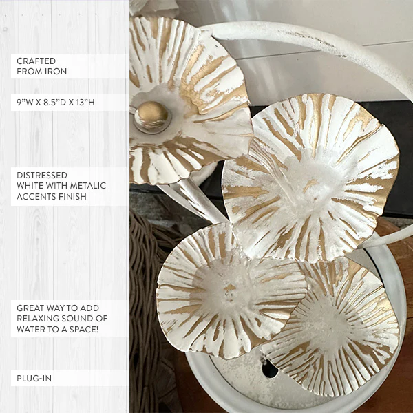 Tabletop Leaf Waterfall Fountain