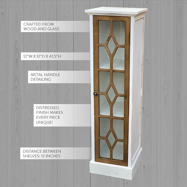 Wooden Storage Column Cabinet