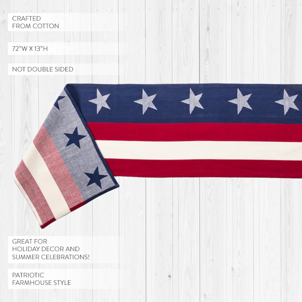 American Flag Table Runner