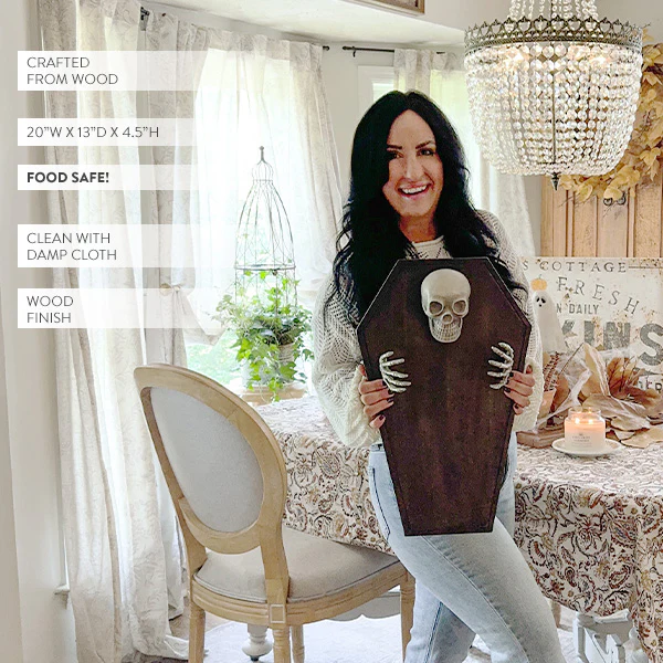 Skeleton Food Safe Wooden Serving Board