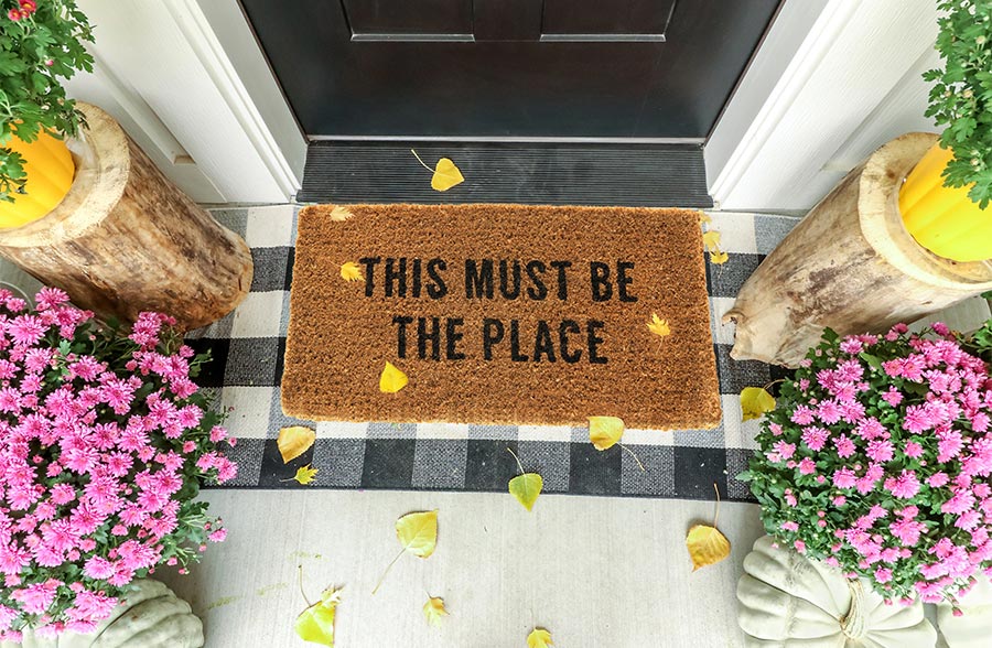 This Must Be The Place Natural Coir Doormat