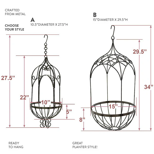 Hanging Basket Planter, Choose Your Style