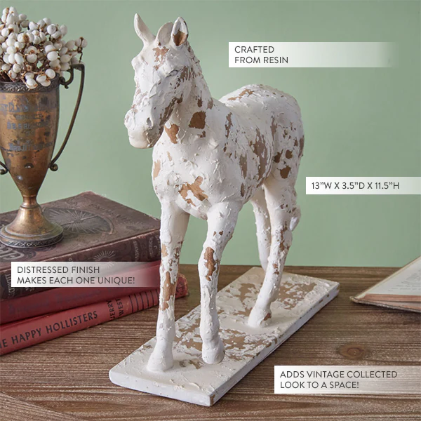 Distressed Roman Horse Statue