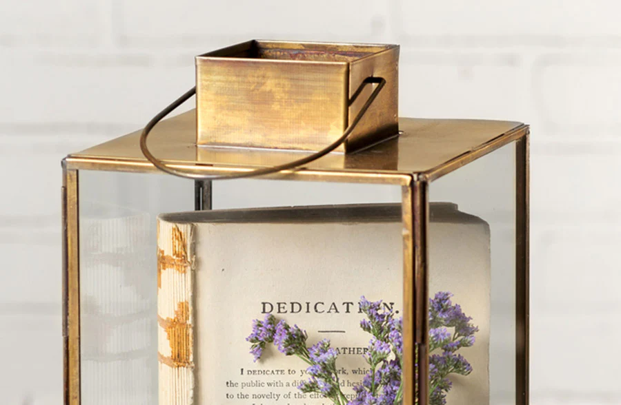 Antique Brass Finish Lantern