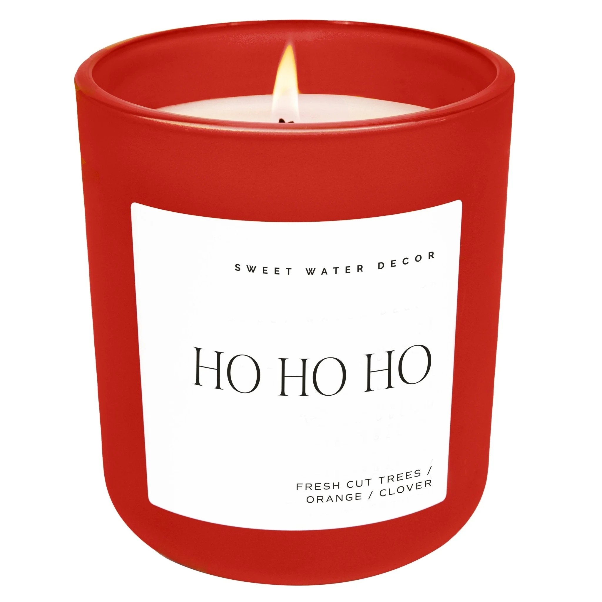 Ho Ho Ho Soy Candle - Red Matte Jar - 15 oz
