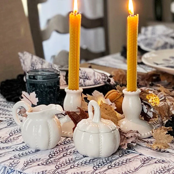 Pumpkin Cream and Sugar Set