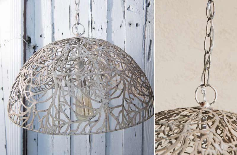 Metal Vine Pattern Pendant Lamp