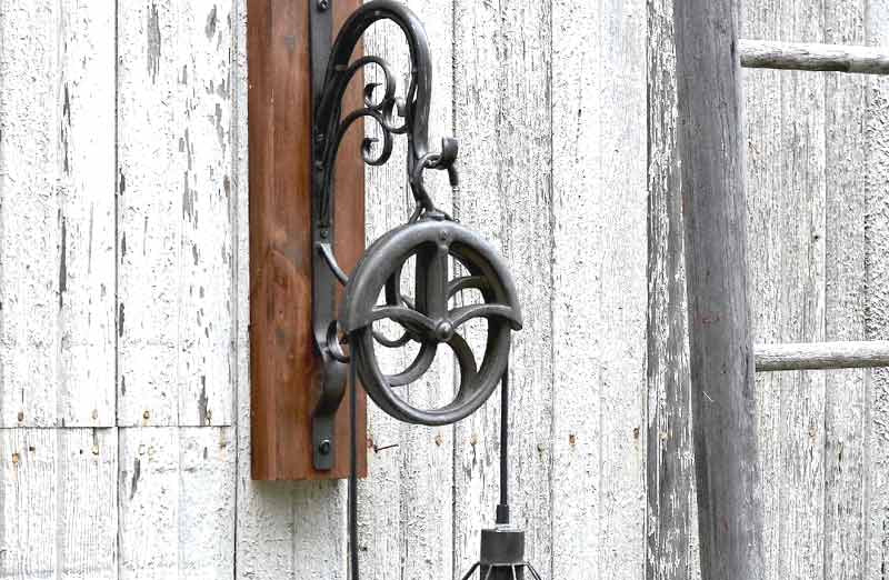 Pulley Sconce Cage Light