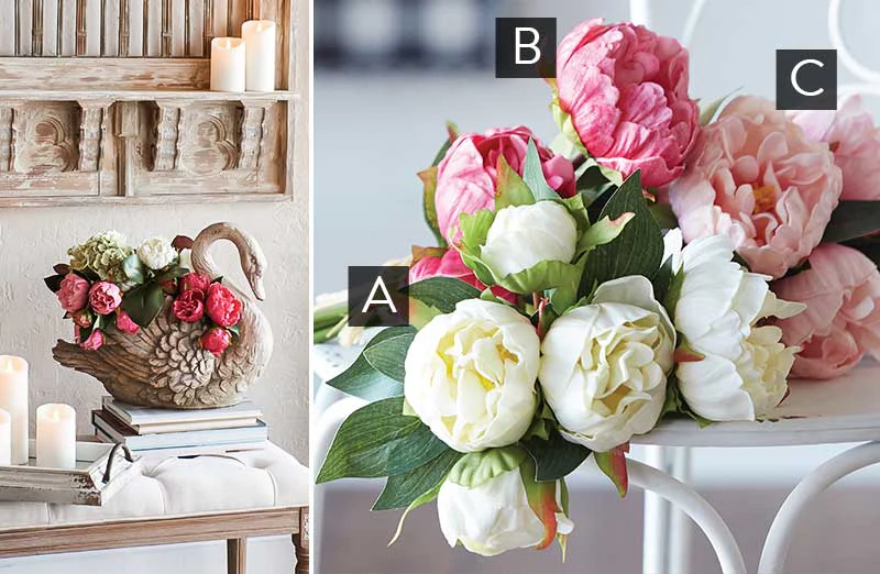 Real Touch Peony Bouquet