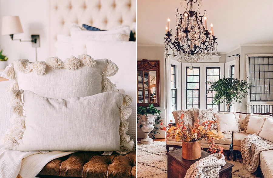 Tassel Edge Pillow, Pick Your Size