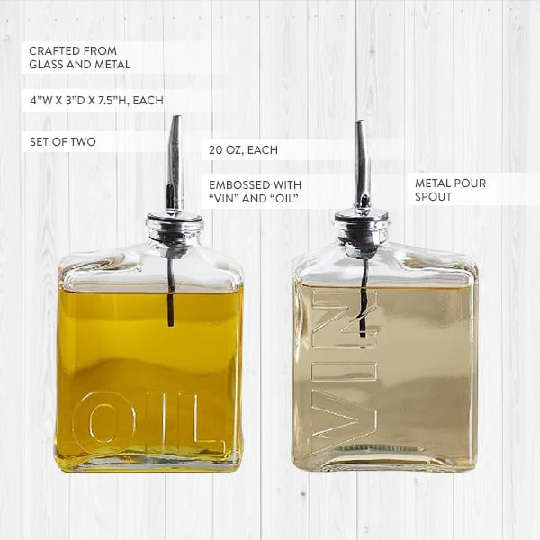 Oil and Vin Bottle Set