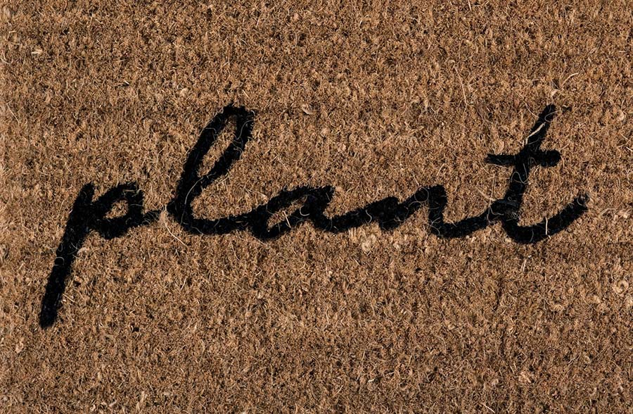 Plant Lady Natural Coir Doormat