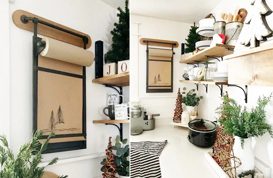 Industrial Farmhouse Hanging Note Roll