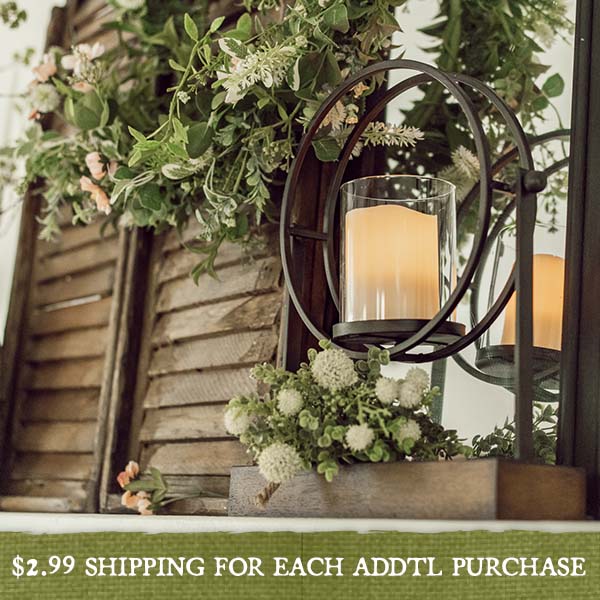 Iron Ring Floating Candle Holder