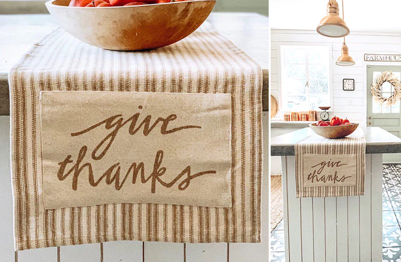 Give Thanks Table Runner